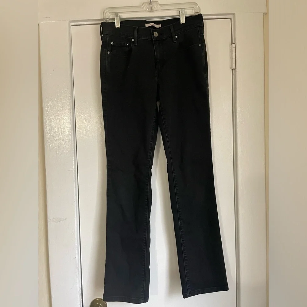 Levi’s 505 black straight jeans size‎ 6
